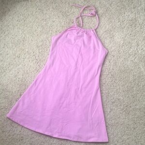Forever 21 Pink Halter Neck Dress